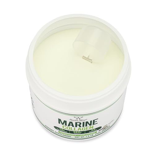 Double Wood Supplements Marine Collagen Powder (1 LB / 16 OZ of Quick Dissolve Marine Collagen Peptides) Wildcaught, Unflavored, Micronized - Scoop Included, No Fillers (38 Servings of 12 Grams Each)