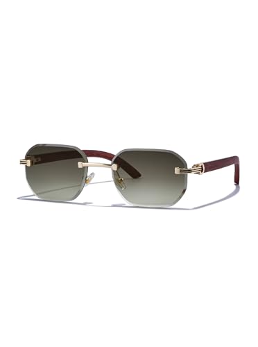 Image of Rimless Sunglasses for Men&Women with Narrow Face Fashion Frameless Shades(3050)