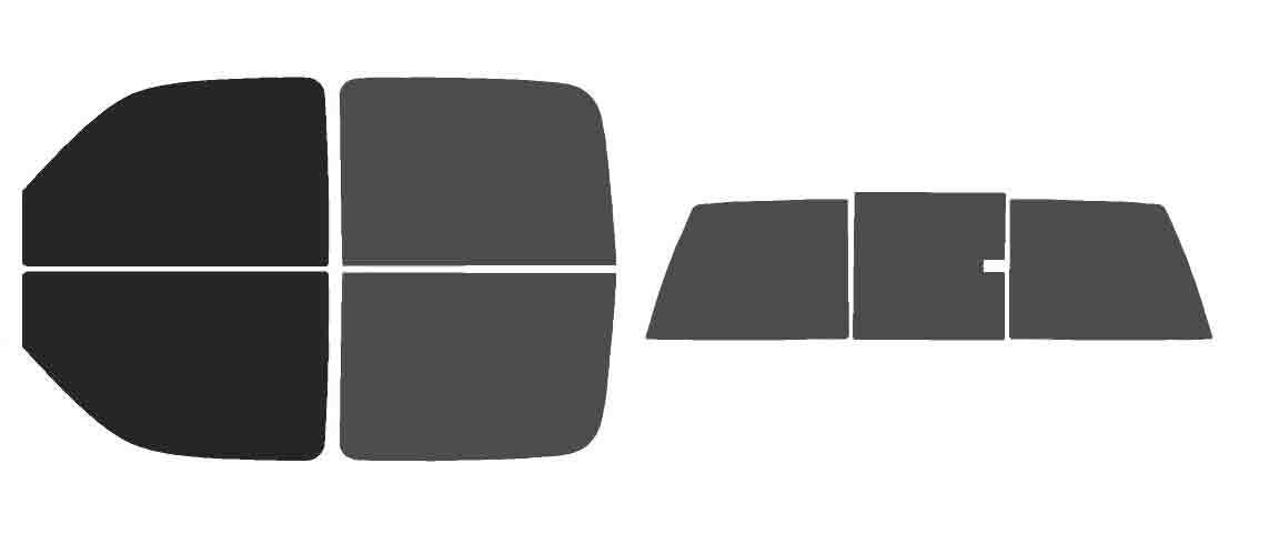 The Tint Effect Precut Window Tint Kit Compatible with Chevrolet Silverado 1500 Crew Cab Truck (1999-2006) &amp; (2007 Classic)(Full Truck 15% Front / 30% Rear and 3 piece Slider) Automotive Film