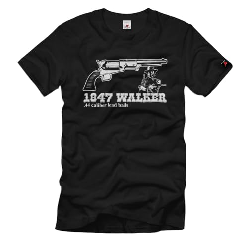 T-shirt Walker Revolver 1847 confortable pour passionné de Western