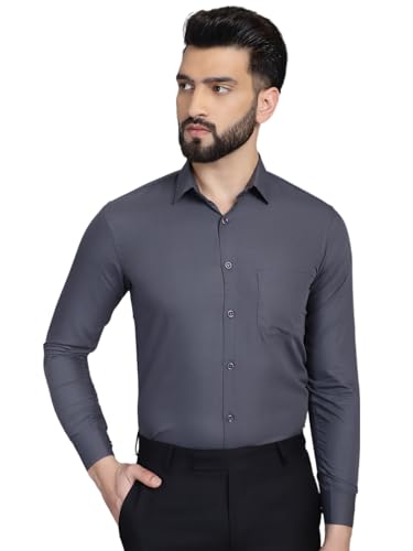 Image of Indian Needle Men's Solid Regular Fit Shirt