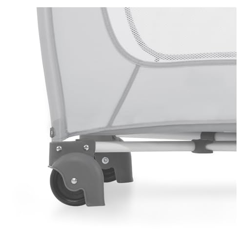 hauck Kinderreisebett Sleep N Play Center mit Neugeboreneneinhang, Wickelauflage, Tragetasche, Rollen, Schlupf, Klein Zusammenklappbar, Baby Reisebett Kleinkind ab Geburt bis 15 kg (Teddy Grey)