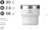 STANLEY 1913 Vaso térmico apilable Stay-Hot 0.29L - Frost | Mantiene frío 2.5 horas - Se apila infinitamente - Apto para lavavajillas - Vaso térmico de acero inoxidable 4