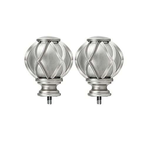 Hotozon SMALL Antique Silver Replacement Finials cover