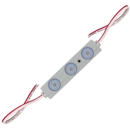 Cadena de módulos LED Blanco frío 6500K 12V 1,5W 1250mA IP65 3x LED por módulo 88,5x17,5mm