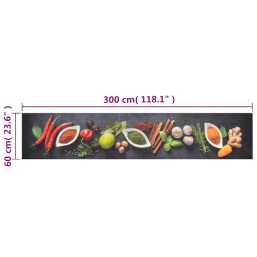Tapis de cuisine lavable absorbant et antidérapant en velours - 3