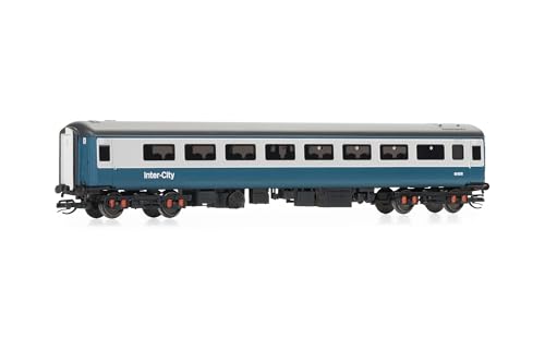 Wagon bleu Hornby TT:120 Mk2F évite les déraillements sur circuit de train Era 7 E5911