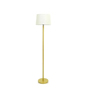 Classic Home Decor Drum Floor lamp for Living Room, Bed Room with Iron Stand for Grey Shade Decorative Lamp (Golden)