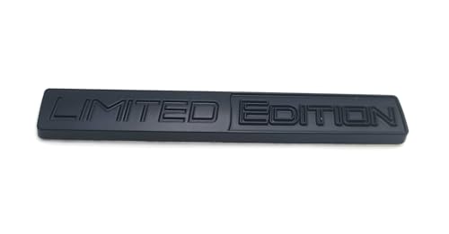 Image of 1pcs 3D Metal Limited Edition Emblem Car Logo Trunk Lid Badge Sport Turbo Decal Replacement for Universal Vehicle, Car, SUV, Truck (Black)