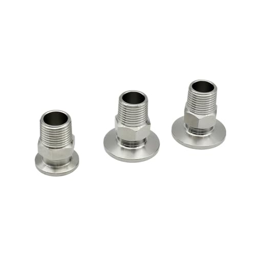 Conector KF25 a rosca macho 1-1/2 de acero inoxidable 304 para tubería de vacío 4