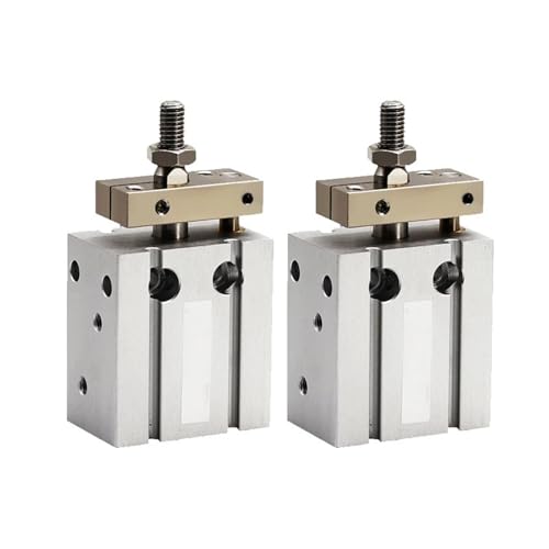 Mini cilindro neumático CDUK32 de vástago simple, doble efecto integrado y carrera de 20mm 2