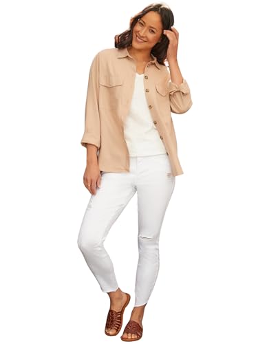 Royalty For Me Womens Women's Curvy Fit High Rise Frayed Slanted Ankle Sustainable Jean4