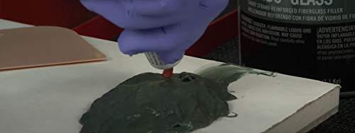 Bondo Glass Short Strand Reinforced Fiberglass Filler,Stage 2, 2.56 Oz Filler And 1 Oz Cream Hardener #TOP4