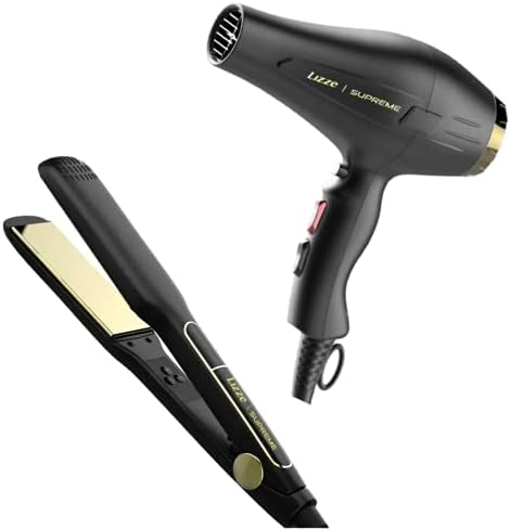 Kit Prancha + Secador de Cabelo Lizze Supreme Profissionais Volta...
