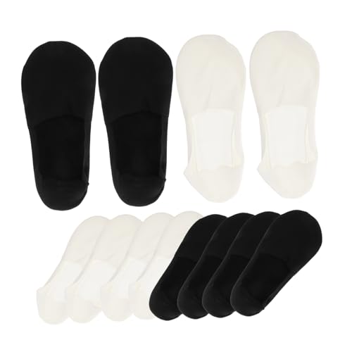 PLAFOPE 6 pares Calcetines Invisibles Hombre Transpirables Antideslizantes de Corte para Verano Material y Adecuados para Deportivos Casuales y Zapatos de Negocios
