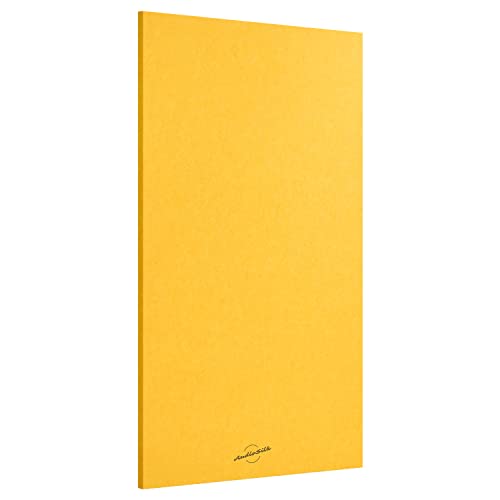 Panneau acoustique jaune 116 x 58 cm pour éliminer les résonances murales