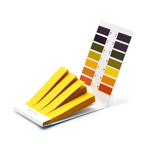 Tiras de pH   80 piezas Tiras reactivas de valor de pH, rango de medición 1 14, Papel indicador para Zumo de Limón, Jabón Hidratante, Acuario de Bañera,Cosméticos etc
