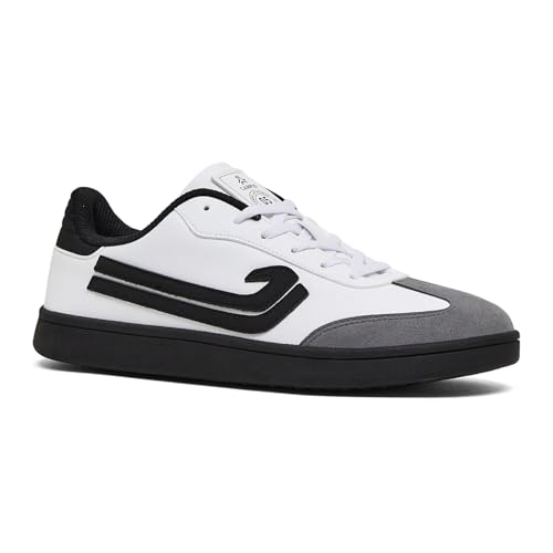 Campus Men's ROLIM WHT/BLK Sneakers - 8UK/India 1 Pair