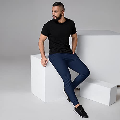 Image of CLOTHINK HUB Rack Pant for Men - Regular Fit Track Pants with Unique Design for Maximum Style & Comfort - Everyday Use Lowers for Men