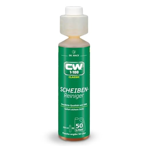 Dr. Wack - CW1:100 Classic Scheibenreiniger für die Scheibenwaschanlage, 250 ml