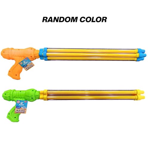 BEPER Pumpschlauch 57 cm, 4 kraftvolle Sprühstöße bis zu 10 Meter, Sommerspielzeug für Kinder ab 36 Monaten, manuelle Wasserpistole aus PP-Kunststoff, für Garten, Meer und Pool