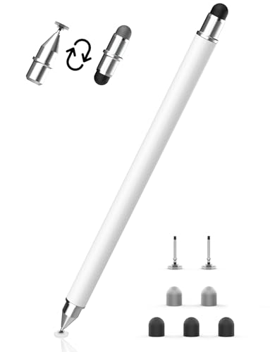Tablet Stift MEKO 3-in-1 Magnetischer Touchscreen Stift Faser Gummi Disc Stylus Touch Pen für alle Tablets/Handys wie iPhone/iPad/Pro/Mini/iWatch/Samsung/Huawei/Xiaomi/Surface/Chromebook usw.