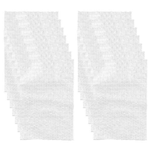 PACKOVE Bolsas de Burbujas Acolchadas de 13x20 Cm, 100 Unidades, Material Grueso y Resistente, Bolsas de Embalaje Antivibración para Envíos y Protección de Productos Frágiles