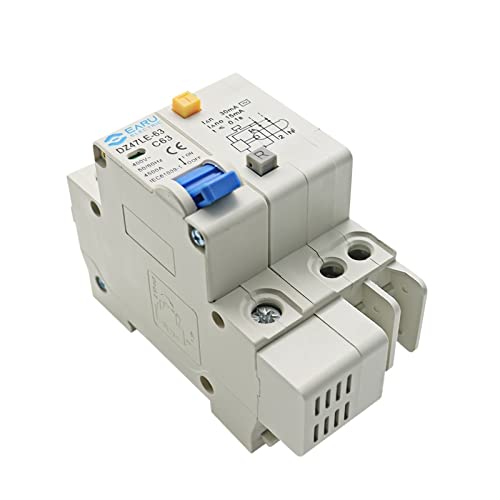 Disjoncteur miniature DZ47LE-63 coupure automatique contre surcharges