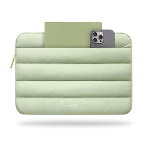Funda acolchada para laptop de 13 pulgadas con cierre