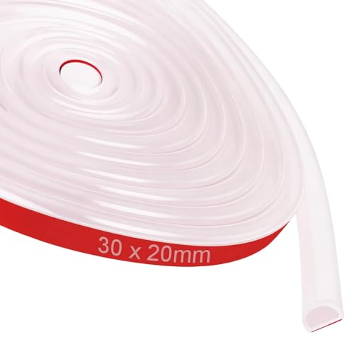 YFaith Schwallschutzleiste Dusche Selbstklebend 150 cm, Weiches Wasserbarriere Duschbereich Boden, 30 x 20 mm Schwallschutz Dusche Trennung von Nass und Trocken, für Badezimmer, Küche, Balkon