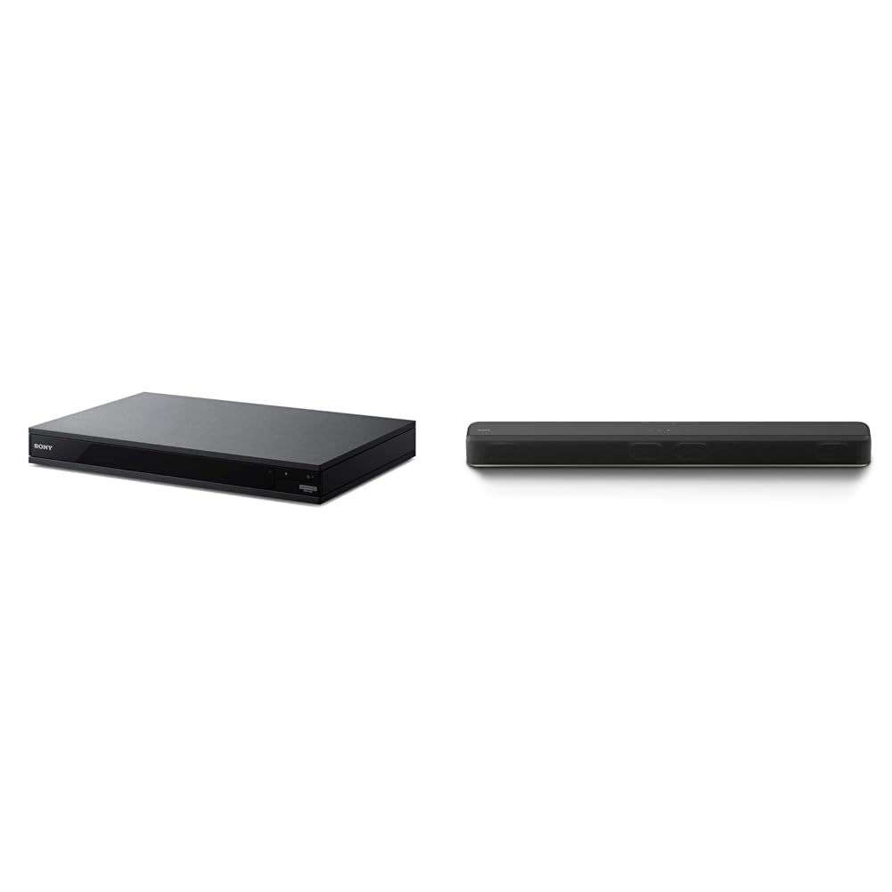 Sony UBP-X800M2 4K Ultra HD Blu-ray Disc Player (Dolby Atmos & HT-X8500 2.1 Kanal Dolby Atmos Soundbar (4K HDR, Surround Sound, Bluetooth, integrierter Subwoofer, DTS:X) schwarz
