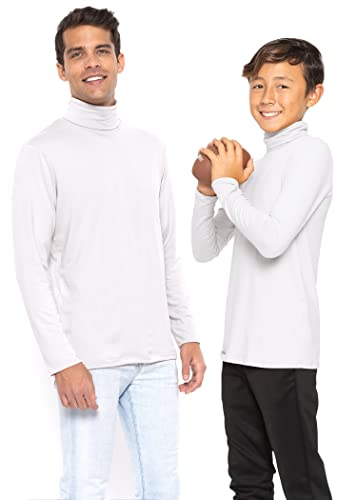 STRETCH IS COMFORT Oh So Soft Boy's Long Sleeve Poly Spandex Turtleneck2