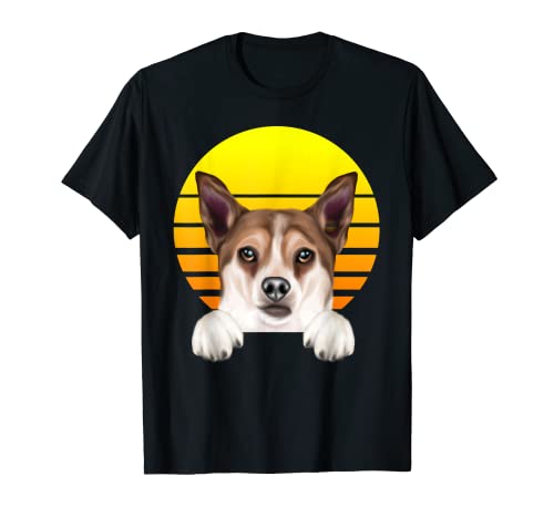 Vintage Sunset Norwegian Lundehund Dog Lover Men Women Kids T-Shirt
