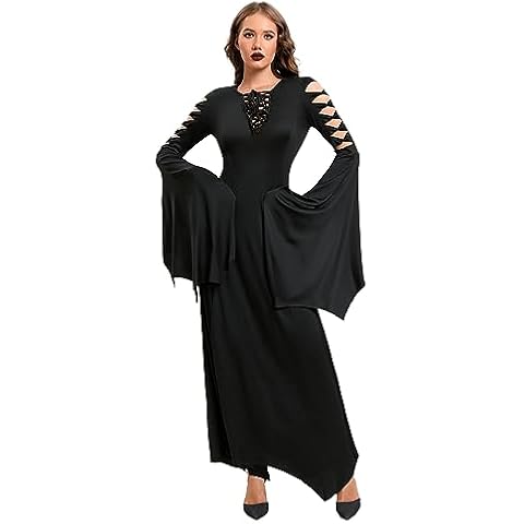 LVCBL Women's Vampire Long Sleeve Maxi Dress Cover