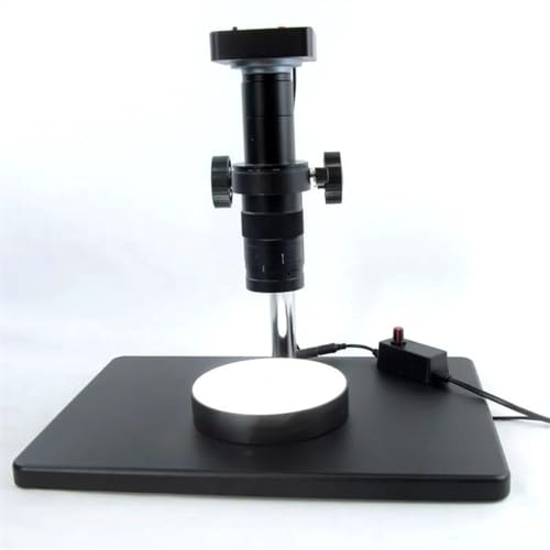 Lames de microscope et source de lumière avec anneau LED réglable pour binoculaire stéréo