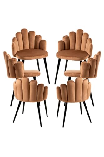 Sillas Comedor Pack 6 Marron Marca Regalos Miguel