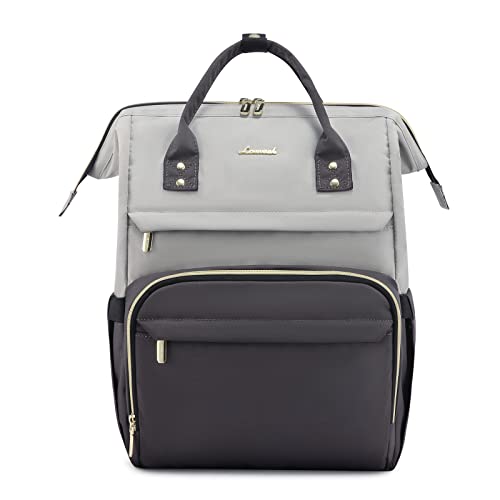 LOVEVOOK Rucksack Damen, Laptop Rucksack 17 Zoll, Schulrucksack Teenager, Reiserucksack Arbeitsrucksack Travel Backpack Cityrucksack für Business Uni Schule, Hellgrau Dunkelgrau LOVEVOOK Rucksack Damen, Laptop Rucksack 17 Zoll, Schulrucksack Teenager, Reiserucksack Arbeitsrucksack Travel Backpack Cityrucksack für Business Uni Schule, Hellgrau Dunkelgrau