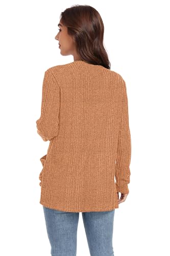 Image of GRECERELLE Womens Long Sleeve Lightweight Open Front V-Neck Casual Cardigan Sweaters Outerwear with Pockets 2025, S-2XL