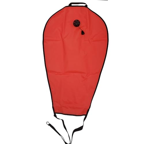 JCS Lift Bag with Dump Valve, Orange Vinyl, 60 Pound Capacity