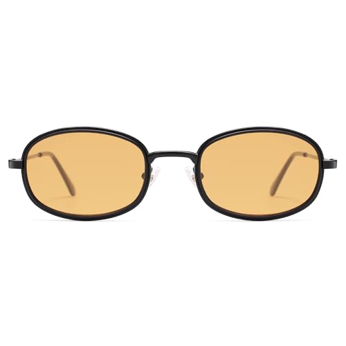 Retro Oval Sunglasses for Women Men Trendy Large Round Y2k Sunnies AP3681