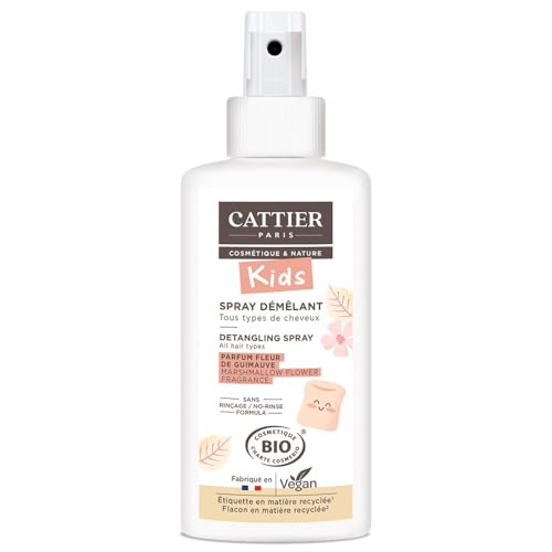 Cattier kids spray démêlant parfum fleur de guimauve 200ml