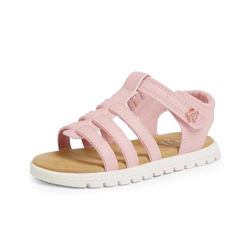 Image of QIY Toddler Girl Sandals Little Kids Summer Dress Shoes Open Toe Flats Princess Sandals for School Beach Party