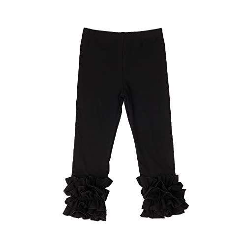 Image of HOOLCHEAN Baby Toddler and Little Girls Cotton Ruffle Leggings