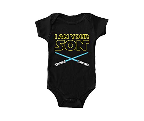 I Am Your Son Bodysuit (6 Months, Black)