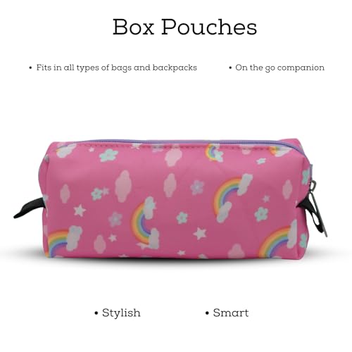 Image of VISMIINTREND Unicorn Pre Printed Stylish High-Capacity Stationery Bag - Perfect for School, College, Travel, Cosmetics and Office Supplies