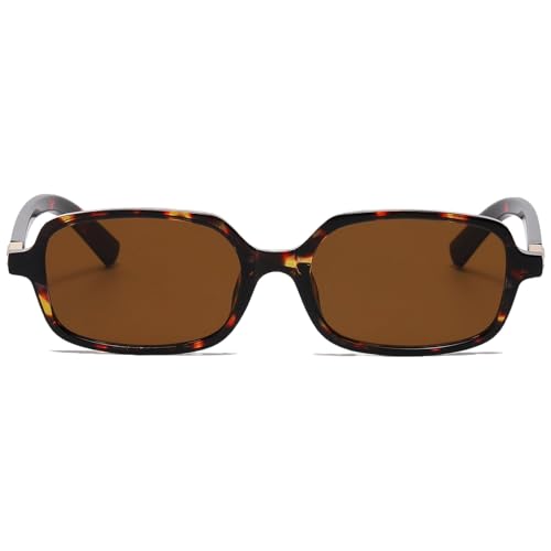 Trendy Classic Retro Square Sunglasses For Women Men Small Rectangle Frame Lightweight4