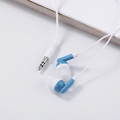 CN-Outlet Wholesale Bulk Earbuds Headphones Individually Bagged 100 Pack for iPhone, Android, MP3 Player -Blue - Thumbnail 5