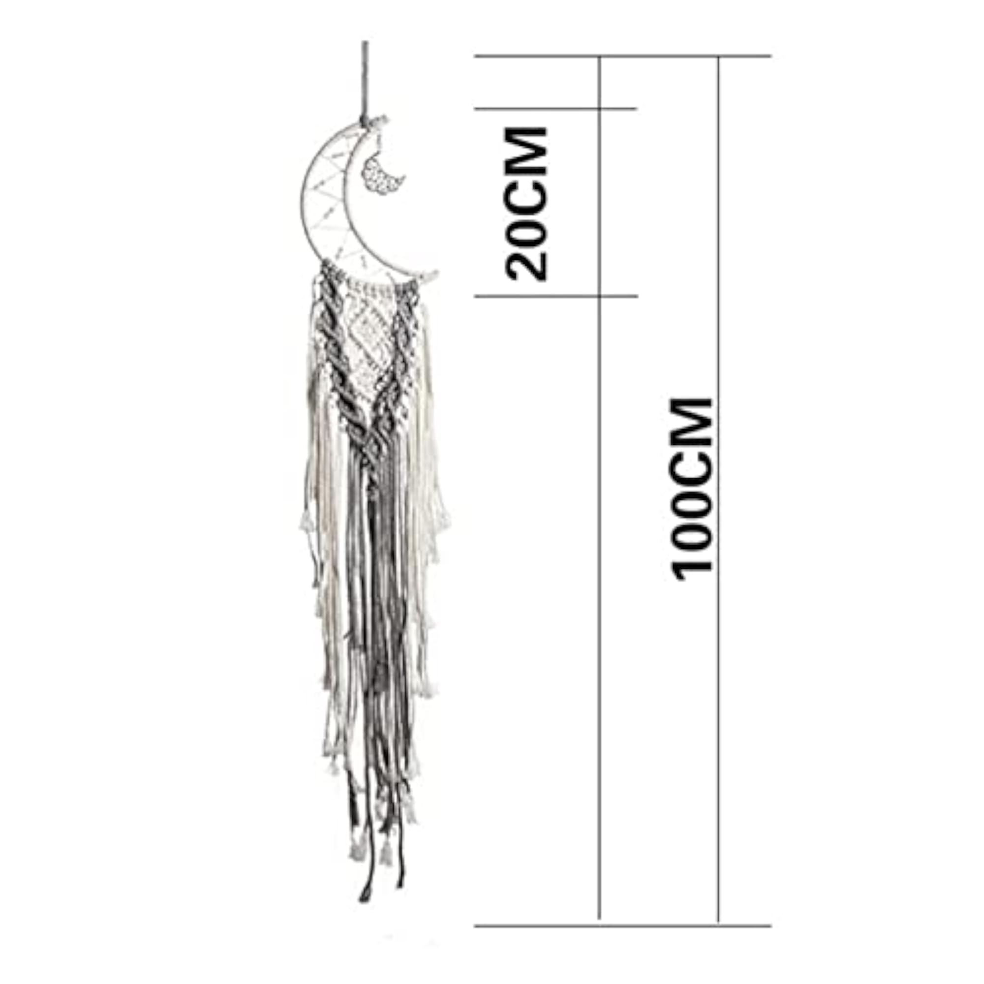 Handmade Moon Tapestry Dream Catcher, Boho Home Decor