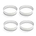 Fox Run 4685 English Muffin Rings, Tin-Plated Steel, Set of 4
