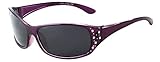 Polarized Sunglasses for Women – Deep Lavender Frame – Dark Smoke Lens – HZ Series Elettra – Women’s Premium Designer Fashion Sunglasses